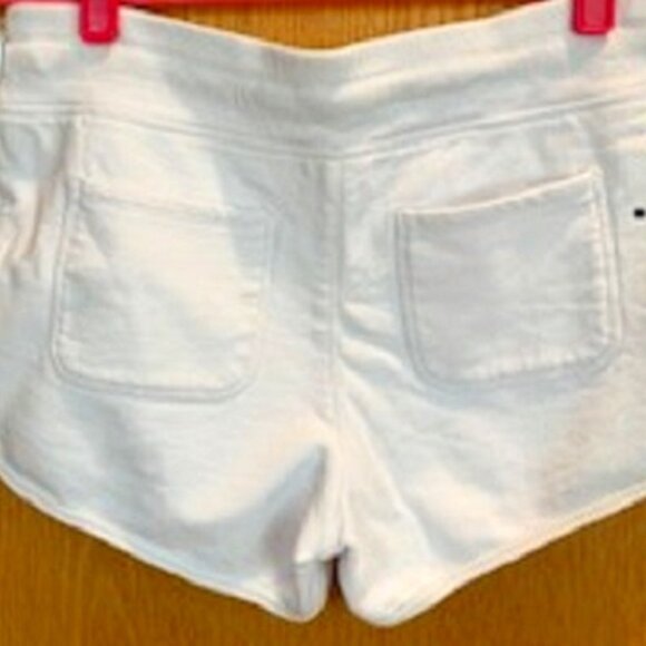 Women Calvin Klein Pull-On Comfy White Cotton Shorts 2 Back Pockets Sz: S - Picture 5 of 6